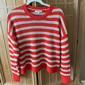 MADEWELL STRIPE COTTON SWEATER